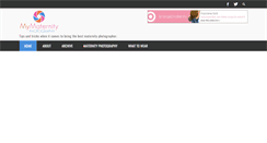 Desktop Screenshot of mymaternityphotography.com